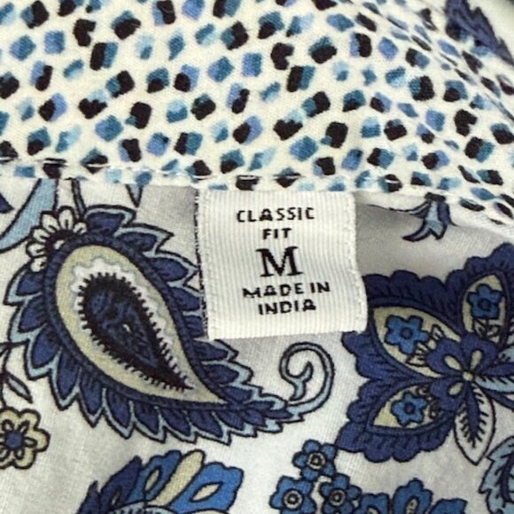 Robert Graham Men Classic Fit Blue Paisley Floral Print Button Down Shirt M EUC - Picture 16 of 16